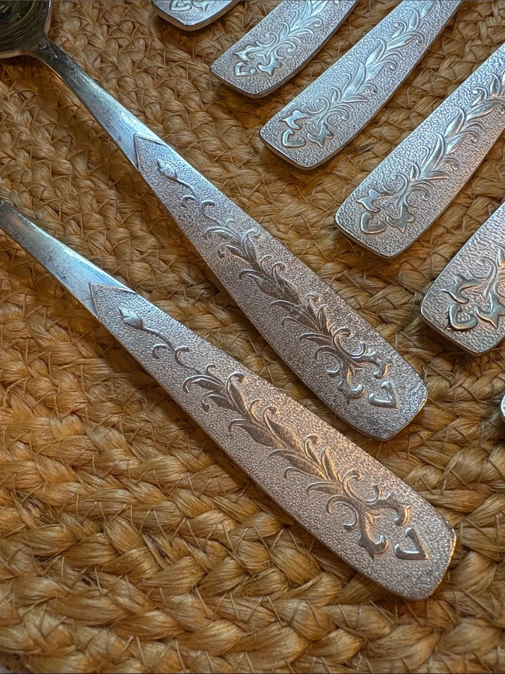 (8) Vintage Melchior Forks & (2) Spoons - MNCH USSR Silverplate